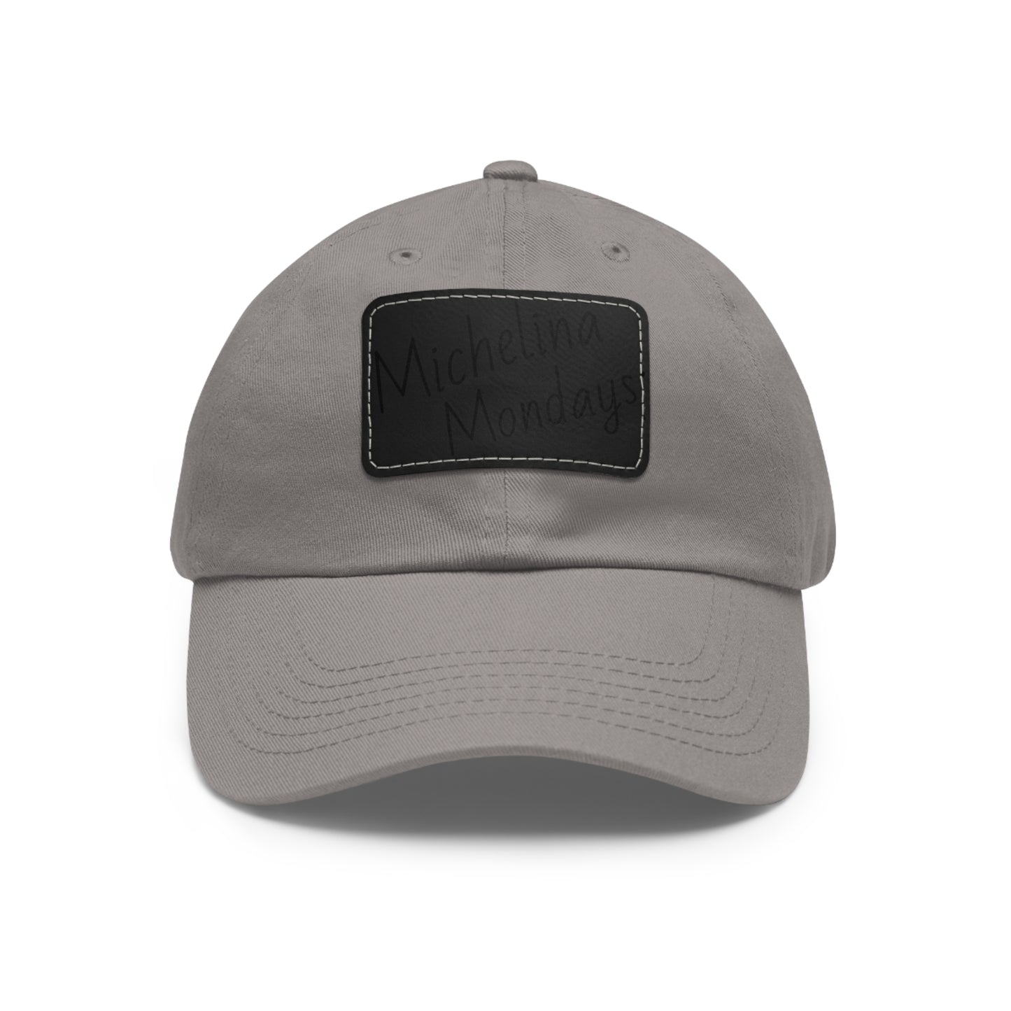 Dad Hat with Leather Patch (Rectangle)